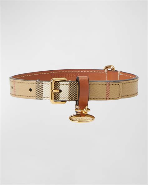 burberry dog|burberry check leather dog collar.